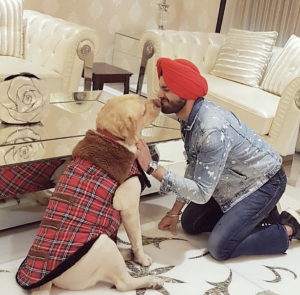 Shehzad Deol with his dog