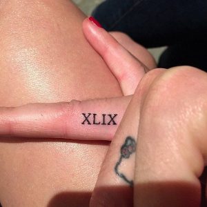 Katy Perry's Roman numeral XLIX