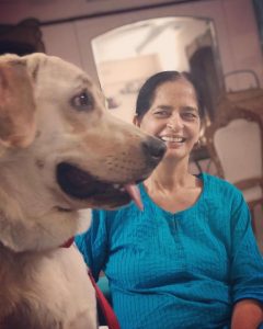 Disha's pet and her mother