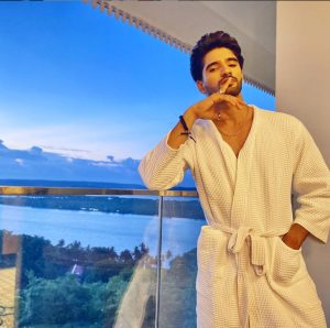 Zeeshan Khan in Bathrobe