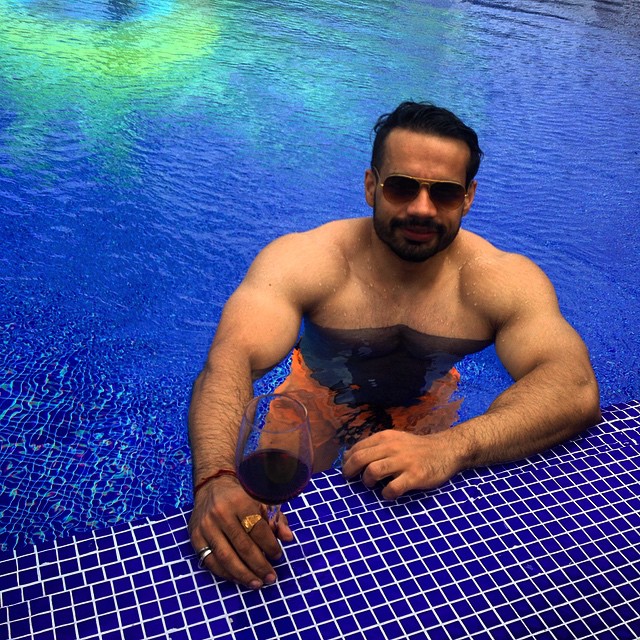 Gaurav Taneja loves swimming