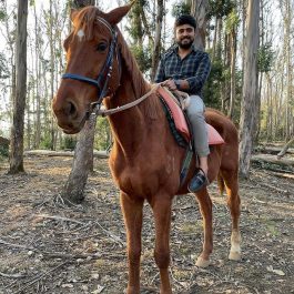 Adil Khan Durrani likes horse riding
