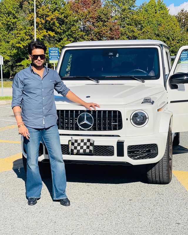 Mankirt Aulakh with his car