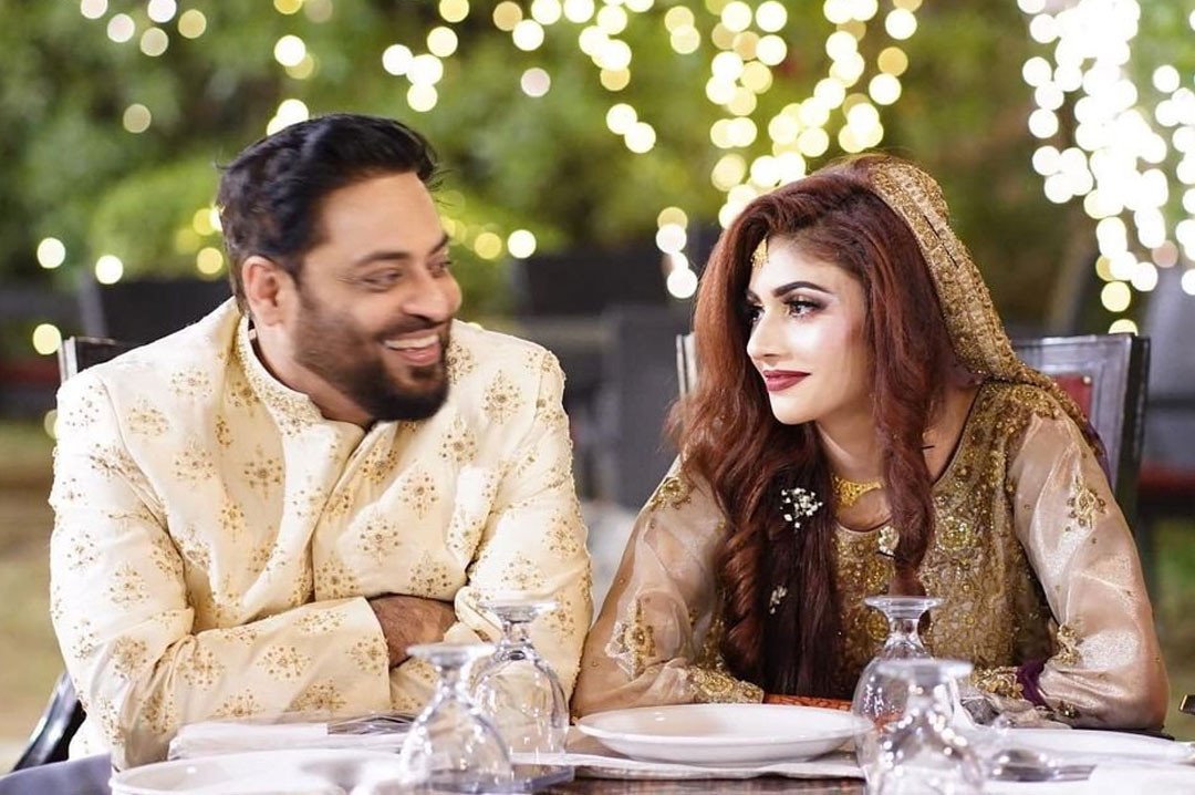Aamir Liaquat Hussain with his third wife