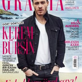 Kerem Bursin Gracia cover magazine