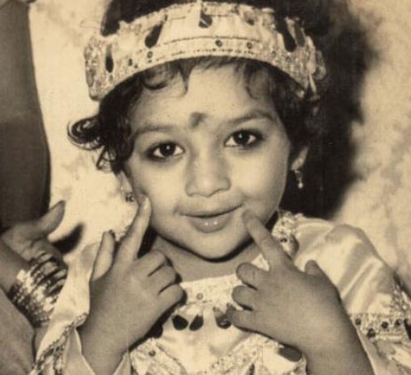A childhood picture of Rupali Ganguly