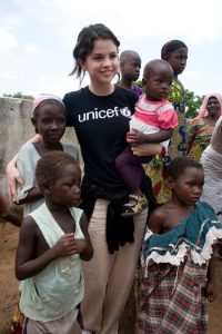 Selena Gomez became the brand ambassador of UNICEF at 17