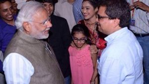 Asit Kumarr Modi with PM Narendra Modi