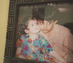 Sanjana Sanghi with her Brother