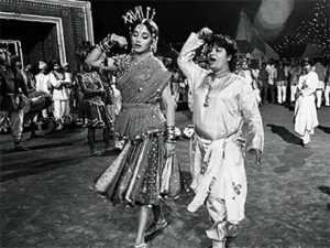 Saroj Khan with Madhuri Dixit