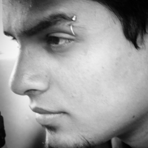 Kshitij Ravi Prasad Pierced Eyebrow