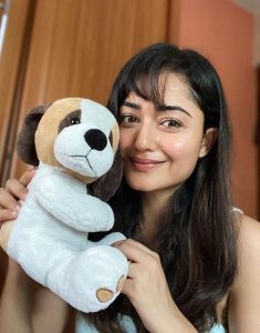 Tridha Choudhury With Her Soft Toy