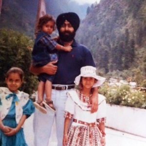 Old picture of Rohanpreet Singh with his family