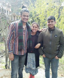 Hansraj Raghuwanshi with his Brother and Sister