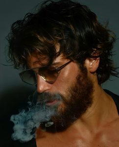 Actor Can Yaman Smoking cigarette