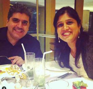 Rajeev Masand with his Wife