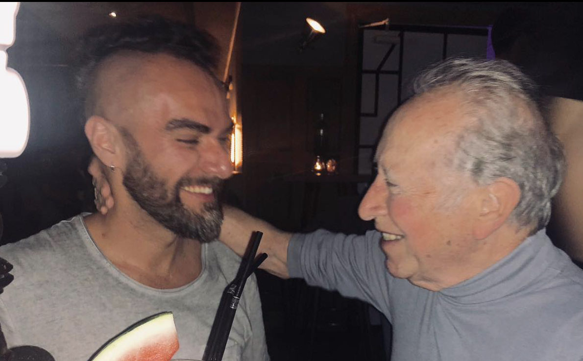 romuald-fons-with-his-grandfather-the-celeb-bio romuald-fons-with-his-grandfather