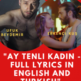 Ay Tenli Kadın - Full Lyrics in English and Turkish - Erkenci Kus - Can yaman - Demet Ozdemir