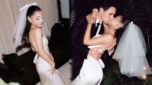 Ariana Grande weds Dalton Gomez - Wedding Dress