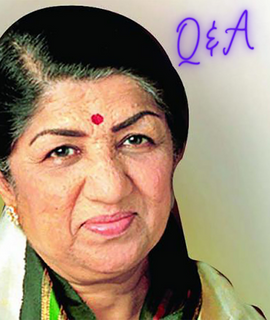 questions answered about Lata mangeshkar