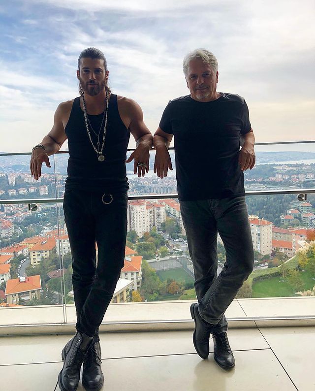 Güven Yaman with his actor son Can Yaman