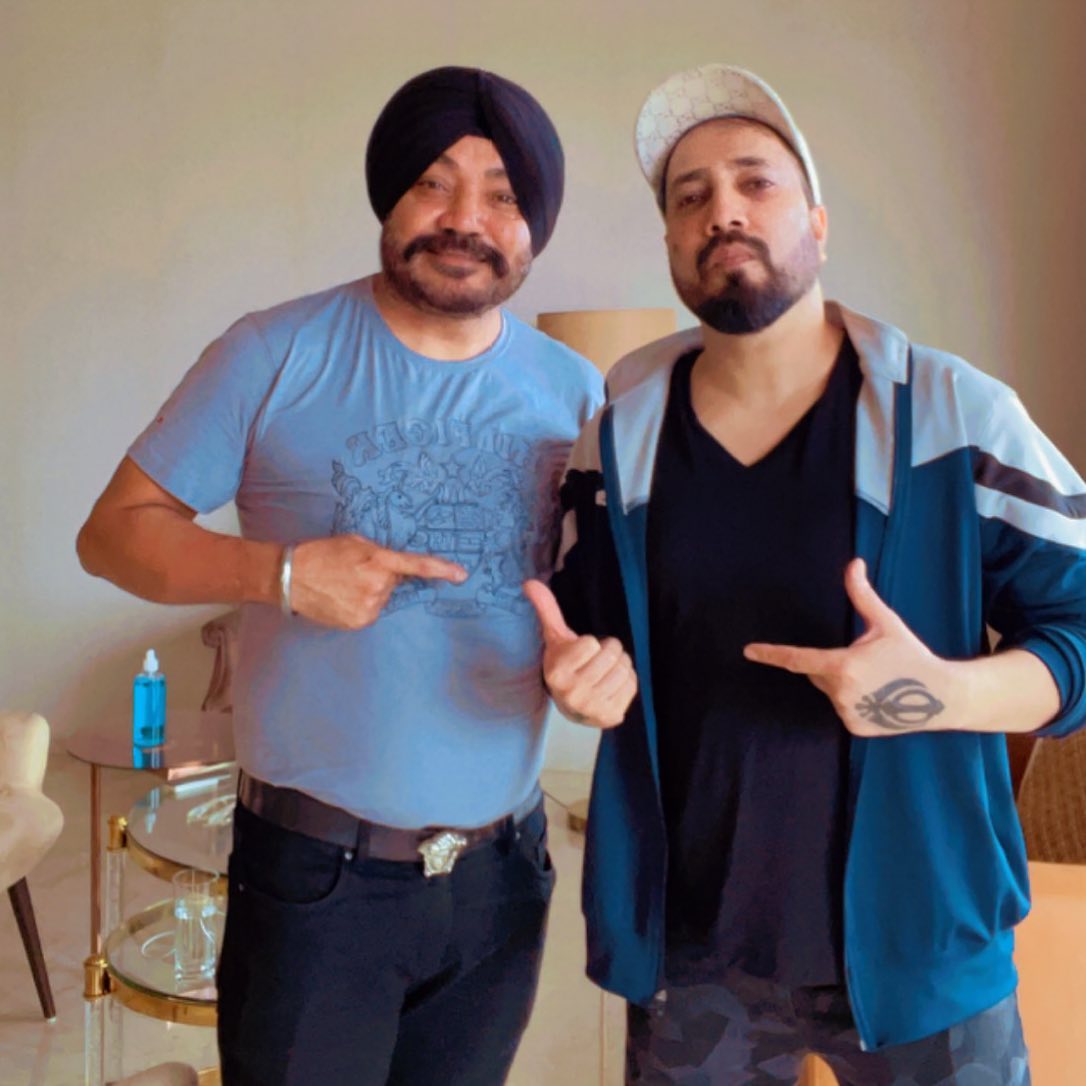 Mika Singh Facts - Mika with his brother, Joginder Mehndi