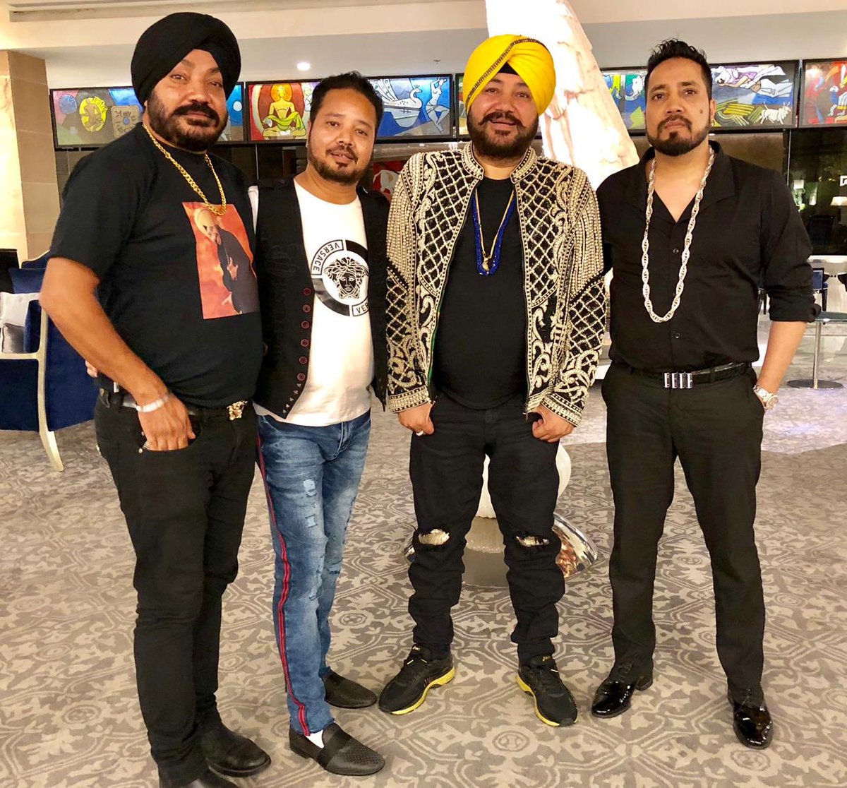 Mika Singh Facts - Mika with his brothers