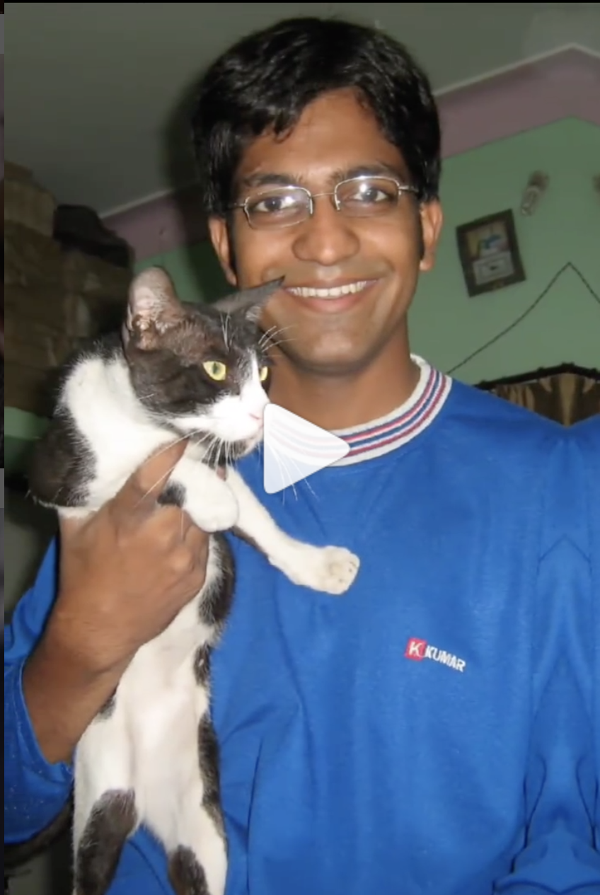 Muddassir Khan loves cats