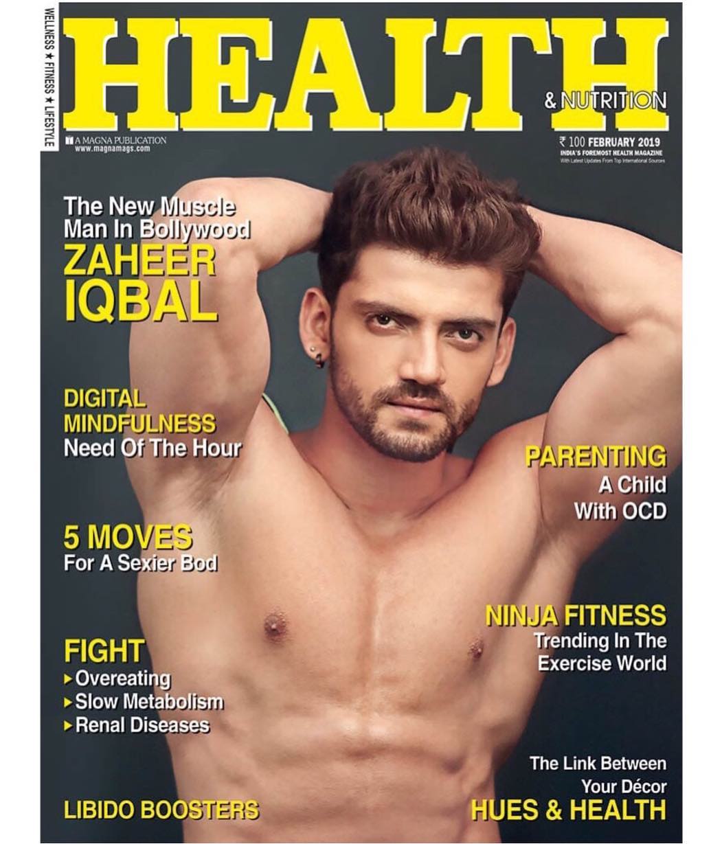 Zaheer Iqbal Bon Health magazine