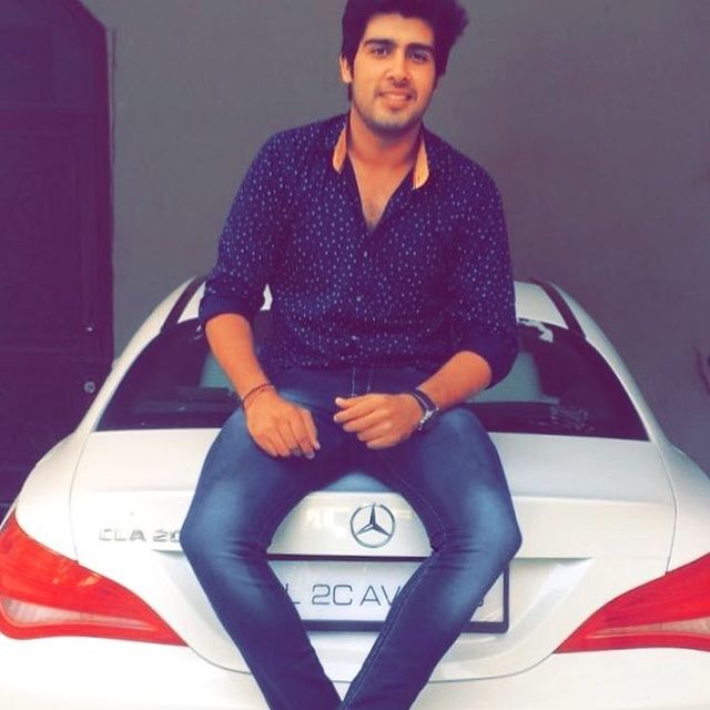 Akash Sansanwal with his car
