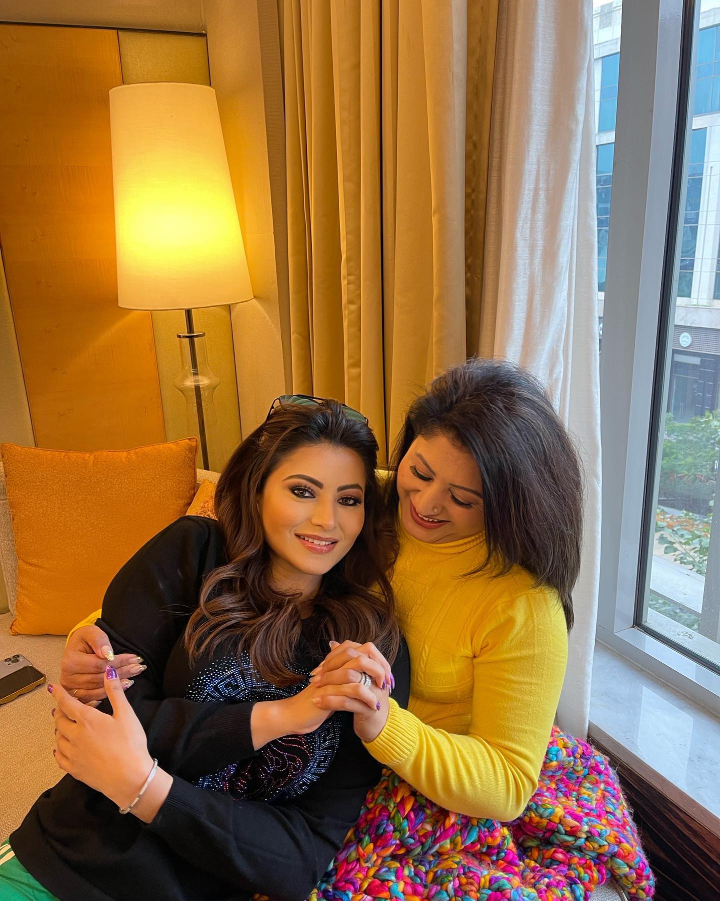 Meera Rautela with her daughter, Urvashi