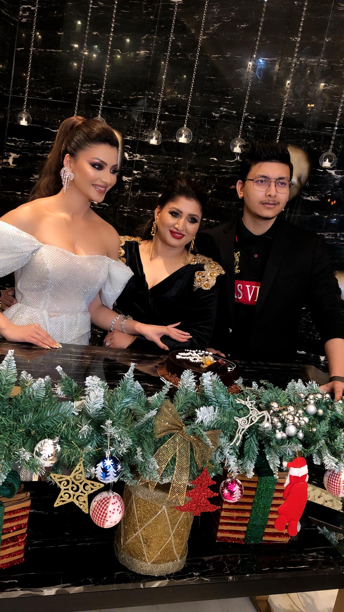 Meera Rautela with her daughter and son
