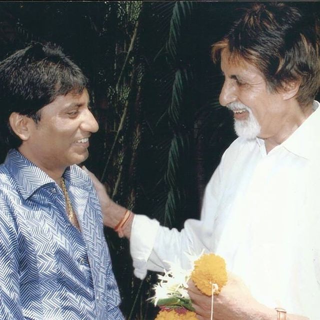 Raju Srivastav with Amitabh Bachchan
