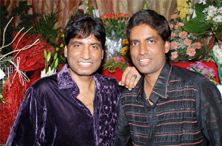 Raju Srivastav with his brother, Deepu Srivastav