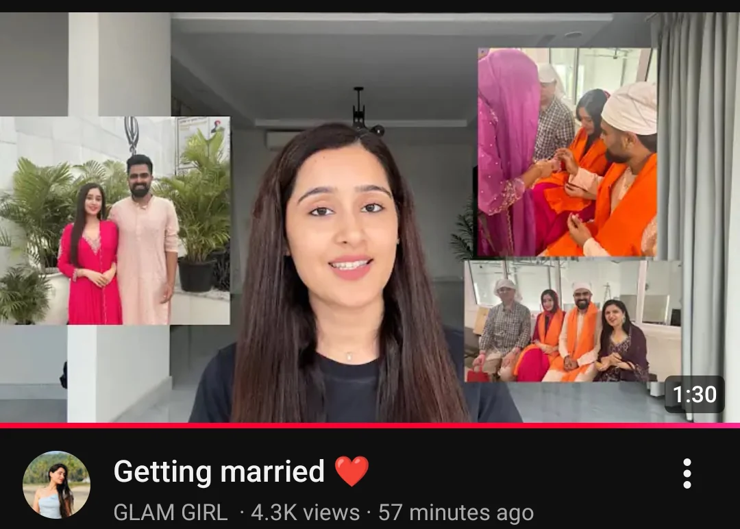 Himanshi Tekwani That Glam Girl Biography- Himanshi with her new husband