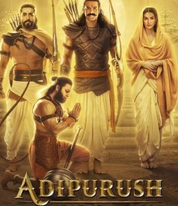 Prabhas and Kriti Sanon on the poster of Adipurush
