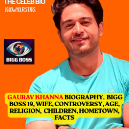 Gaurav Khanna Biography Bigg Boss 19 Journey