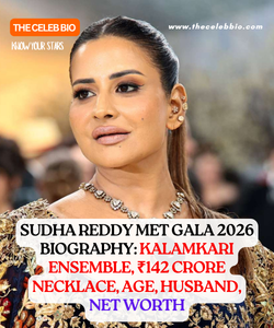 Sudha Reddy Met Gala 2026 Biography: Kalamkari Ensemble, ₹142 Crore Necklace, Age, Husband, Net Worth